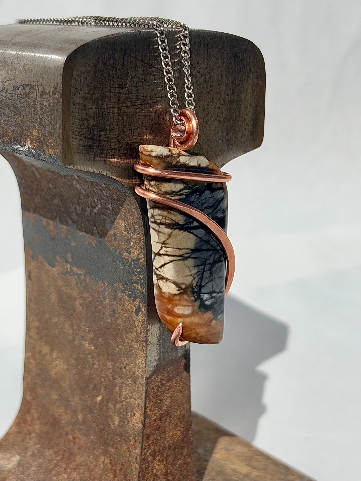 Copper Wrap Picasso Stone